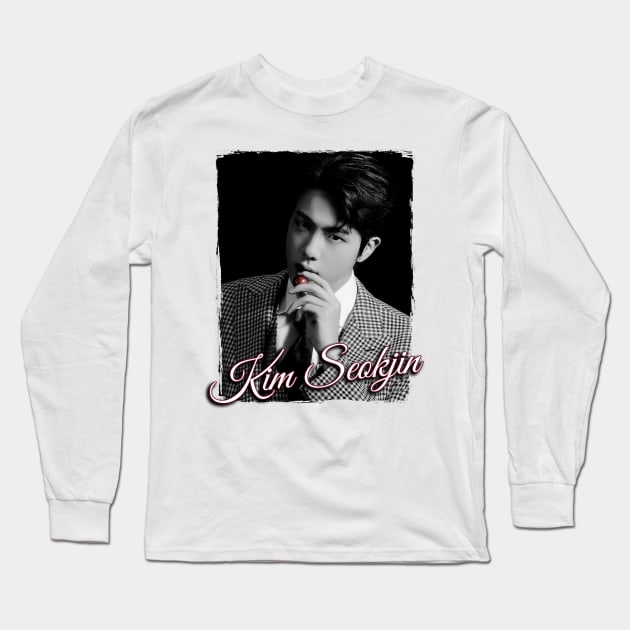 Kim Seokjin BTS Jin Long Sleeve T-Shirt by WacalacaW